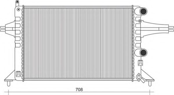 Imagine Radiator, racire motor MAGNETI MARELLI 350213966000