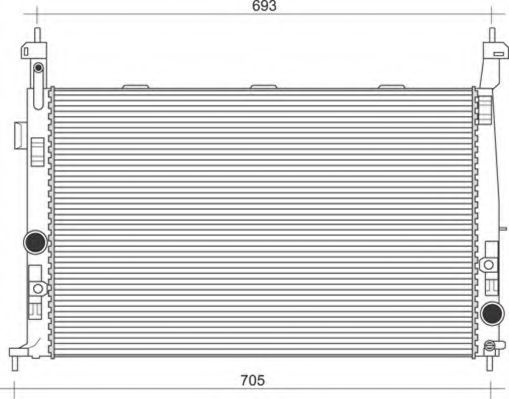 Imagine Radiator, racire motor MAGNETI MARELLI 350213971000