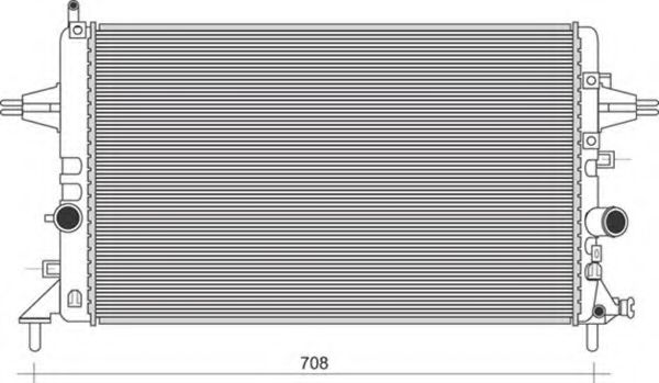 Imagine Radiator, racire motor MAGNETI MARELLI 350213974000