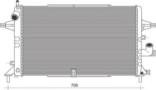 Imagine Radiator, racire motor MAGNETI MARELLI 350213975000