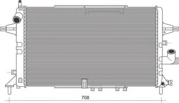 Imagine Radiator, racire motor MAGNETI MARELLI 350213976000