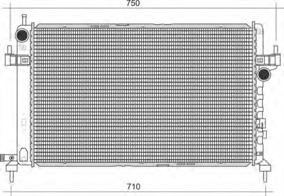 Imagine Radiator, racire motor MAGNETI MARELLI 350213977000