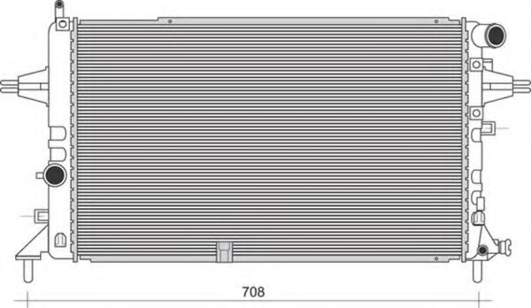 Imagine Radiator, racire motor MAGNETI MARELLI 350213978000