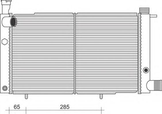 Imagine Radiator, racire motor MAGNETI MARELLI 350213982000