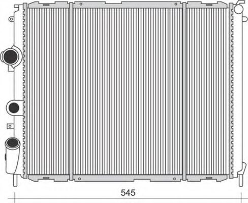 Imagine Radiator, racire motor MAGNETI MARELLI 350213988000