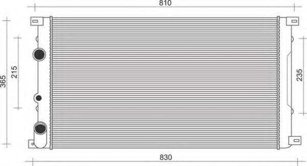 Imagine Radiator, racire motor MAGNETI MARELLI 350213994000