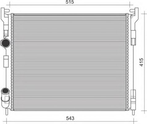 Imagine Radiator, racire motor MAGNETI MARELLI 350213996000