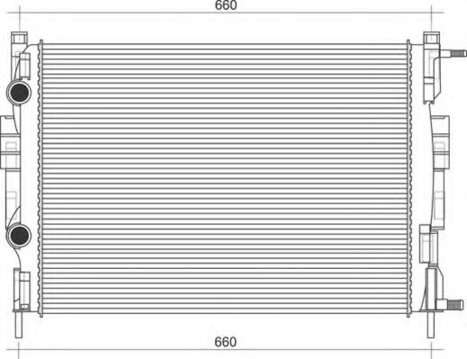 Imagine Radiator, racire motor MAGNETI MARELLI 350213997000