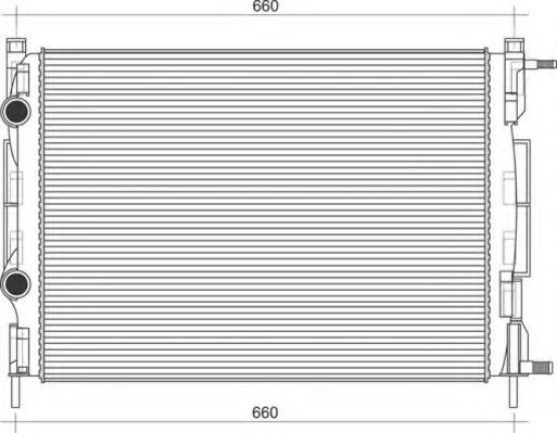 Imagine Radiator, racire motor MAGNETI MARELLI 350213998000