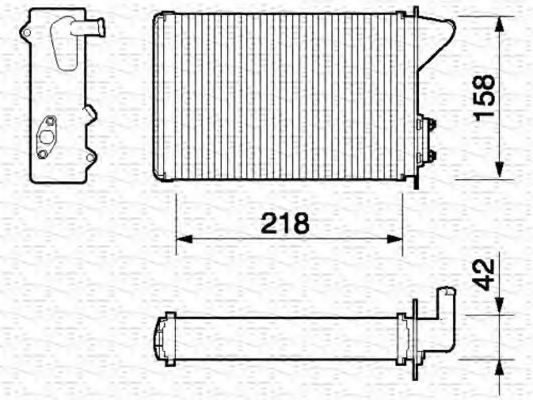 Imagine Schimbator caldura, incalzire habitaclu MAGNETI MARELLI 350218053000