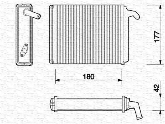 Imagine Schimbator caldura, incalzire habitaclu MAGNETI MARELLI 350218054000