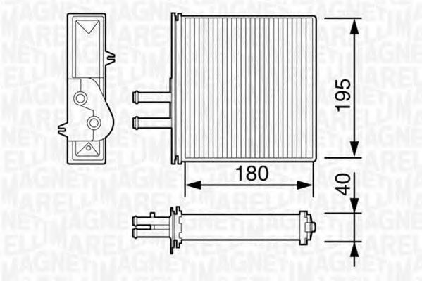 Imagine Schimbator caldura, incalzire habitaclu MAGNETI MARELLI 350218057003