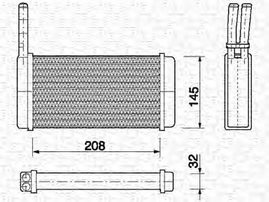 Imagine Schimbator caldura, incalzire habitaclu MAGNETI MARELLI 350218151000