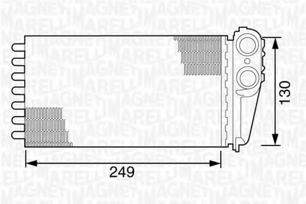 Imagine Schimbator caldura, incalzire habitaclu MAGNETI MARELLI 350218162000