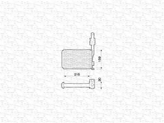 Imagine Schimbator caldura, incalzire habitaclu MAGNETI MARELLI 350218204000