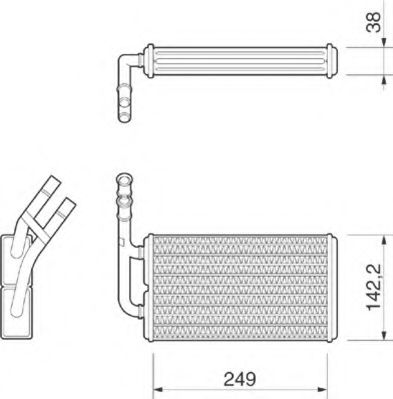 Imagine Schimbator caldura, incalzire habitaclu MAGNETI MARELLI 350218210000