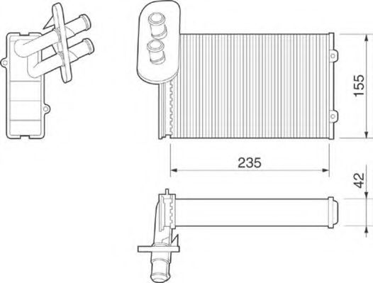 Imagine Schimbator caldura, incalzire habitaclu MAGNETI MARELLI 350218211000