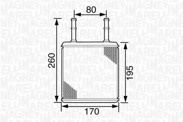 Imagine Schimbator caldura, incalzire habitaclu MAGNETI MARELLI 350218248000