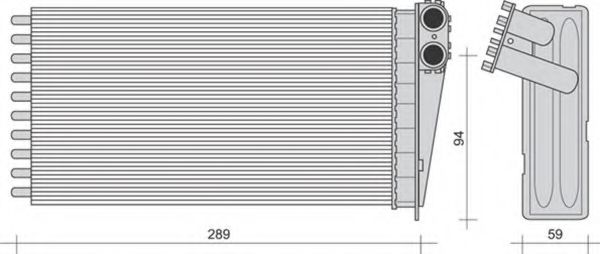 Imagine Schimbator caldura, incalzire habitaclu MAGNETI MARELLI 350218273000