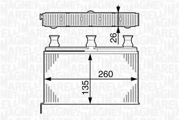 Imagine Schimbator caldura, incalzire habitaclu MAGNETI MARELLI 350218281000