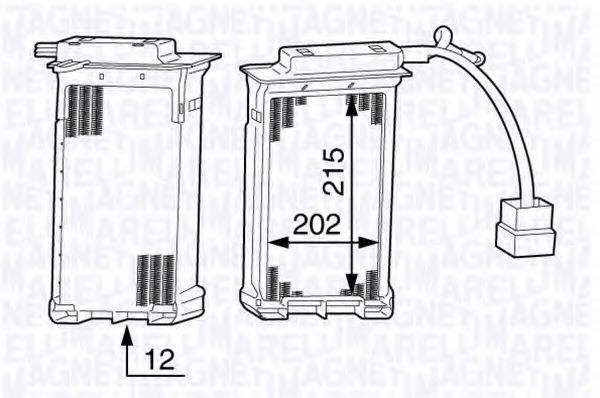 Imagine Schimbator caldura, incalzire habitaclu MAGNETI MARELLI 350218342000