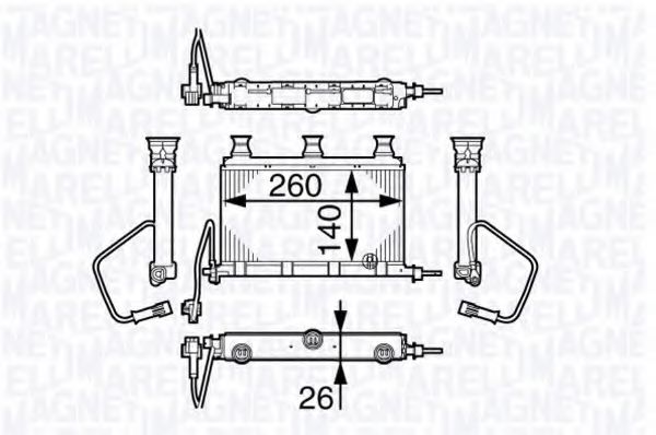 Imagine Schimbator caldura, incalzire habitaclu MAGNETI MARELLI 350218352000