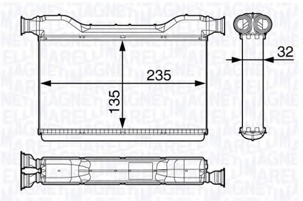 Imagine Schimbator caldura, incalzire habitaclu MAGNETI MARELLI 350218354000