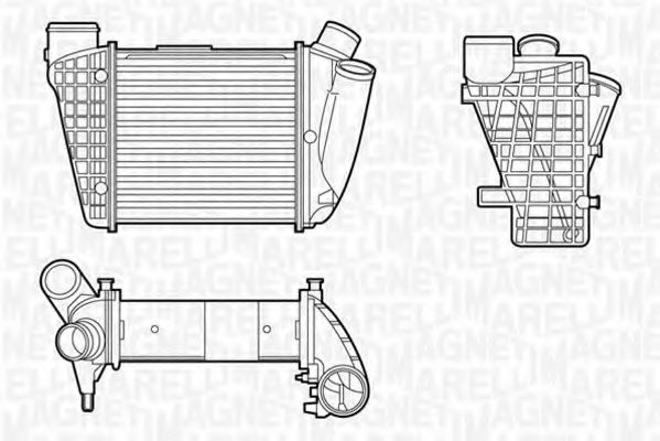 Imagine Intercooler, compresor MAGNETI MARELLI 351319201180