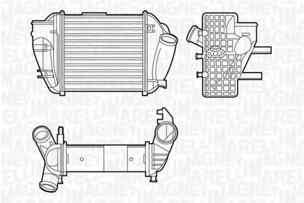 Imagine Intercooler, compresor MAGNETI MARELLI 351319201190