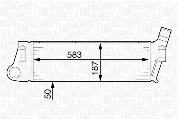 Imagine Intercooler, compresor MAGNETI MARELLI 351319201850