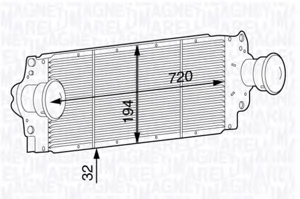 Imagine Intercooler, compresor MAGNETI MARELLI 351319201950