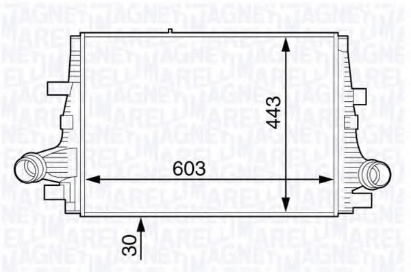 Imagine Intercooler, compresor MAGNETI MARELLI 351319202100