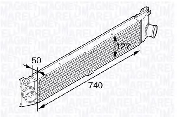 Imagine Intercooler, compresor MAGNETI MARELLI 351319202150