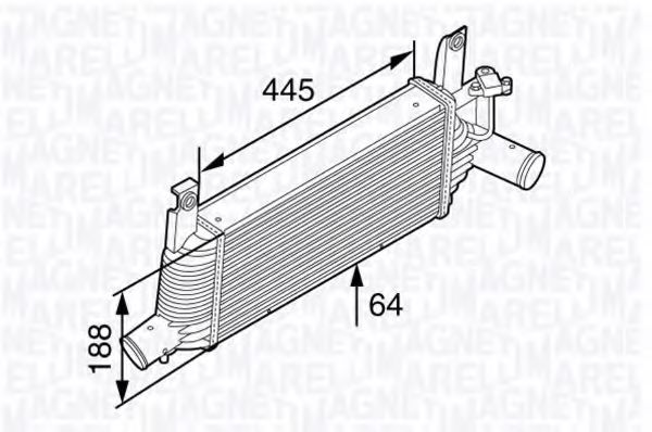 Imagine Intercooler, compresor MAGNETI MARELLI 351319202240