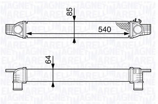 Imagine Intercooler, compresor MAGNETI MARELLI 351319202270