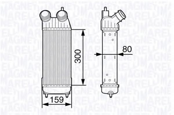 Imagine Intercooler, compresor MAGNETI MARELLI 351319202310