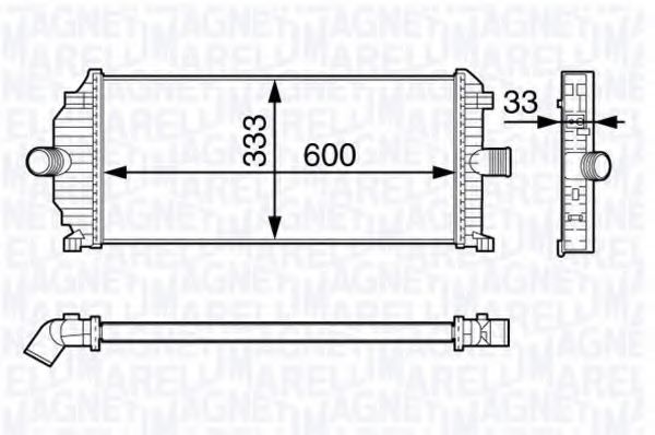 Imagine Intercooler, compresor MAGNETI MARELLI 351319202350