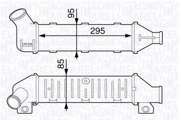 Imagine Intercooler, compresor MAGNETI MARELLI 351319202360