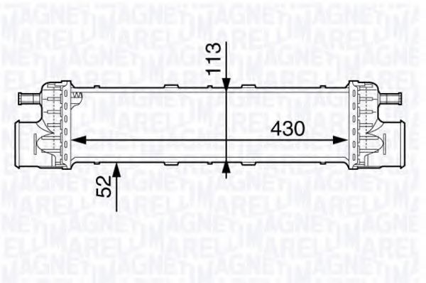 Imagine Intercooler, compresor MAGNETI MARELLI 351319202520