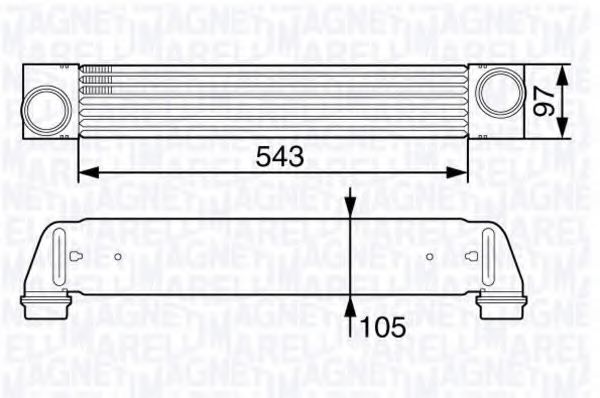 Imagine Intercooler, compresor MAGNETI MARELLI 351319202720