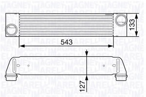 Imagine Intercooler, compresor MAGNETI MARELLI 351319202740