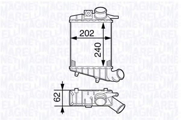 Imagine Intercooler, compresor MAGNETI MARELLI 351319202750