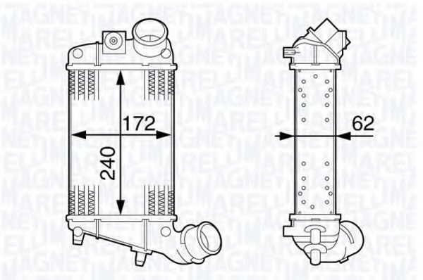 Imagine Intercooler, compresor MAGNETI MARELLI 351319202770