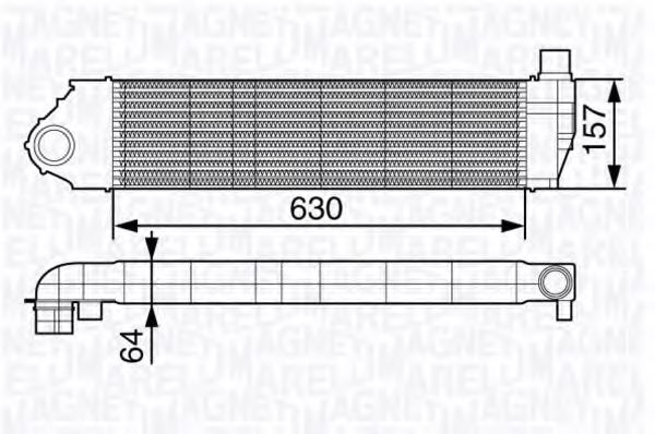 Imagine Intercooler, compresor MAGNETI MARELLI 351319202820