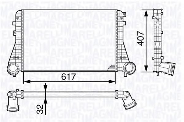 Imagine Intercooler, compresor MAGNETI MARELLI 351319202830