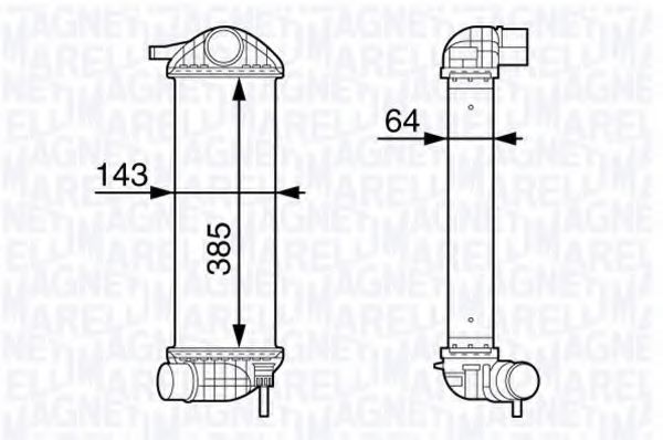 Imagine Intercooler, compresor MAGNETI MARELLI 351319202930