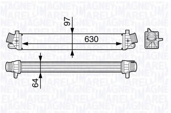 Imagine Intercooler, compresor MAGNETI MARELLI 351319202980