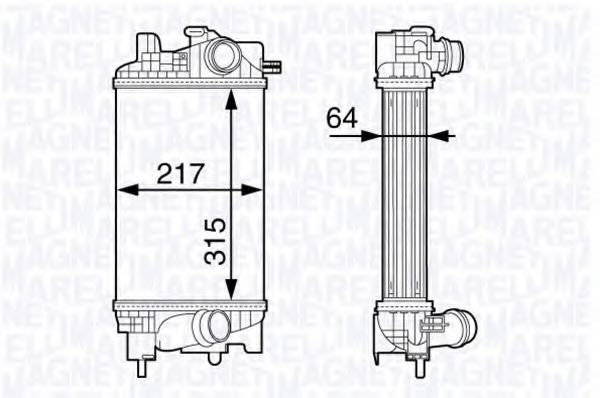 Imagine Intercooler, compresor MAGNETI MARELLI 351319203020