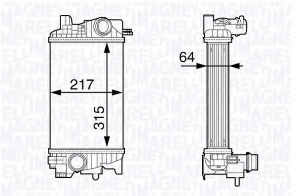 Imagine Intercooler, compresor MAGNETI MARELLI 351319203030