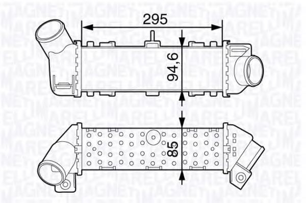 Imagine Intercooler, compresor MAGNETI MARELLI 351319203260